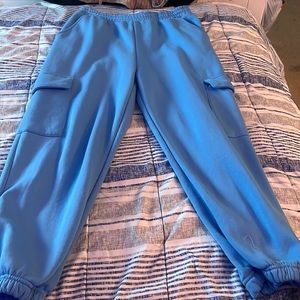 Blue cargo jogger (Worn Once)